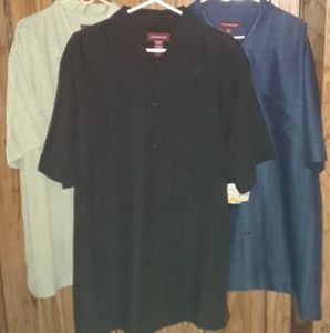 3 Preowned Covington L Mens Button Down Short Slee